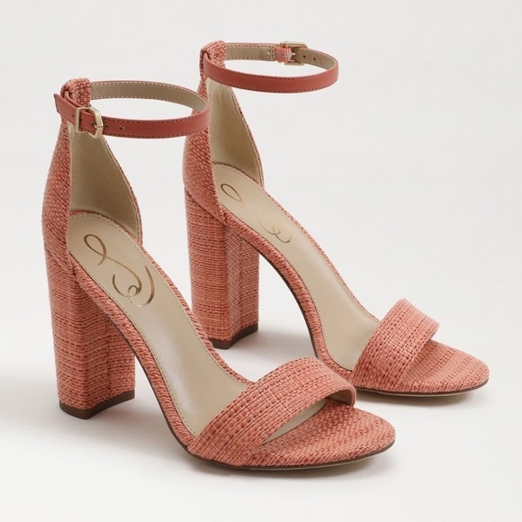 NEW! Sam Edelman Stucco Pink Yaro Block Heel Sandal - Size 12 - Picture 1 of 15